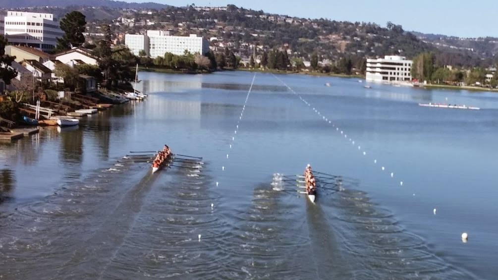 Rowing on the Redwood Shores Lagoon